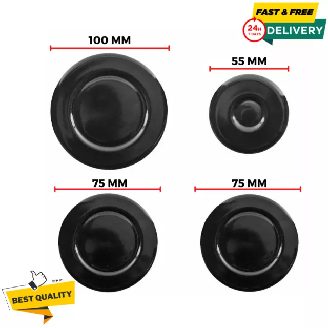 4X Set of Cooker Oven Gas Hob Rapid Burner Flame Caps Crown Ring Tops Covers