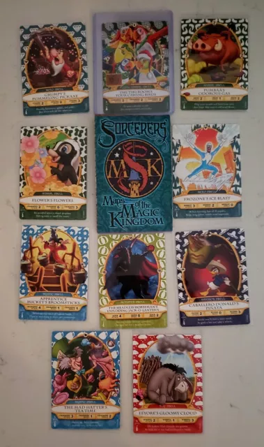 Sorcerers of the Magic Kingdom (10) Card lot (Tiki Room 2018 Christmas SOTMK!)