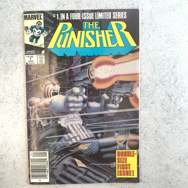 Punisher Limited Series #1  🔑 Key ~ Newsstand--1st solo series of The Punisher