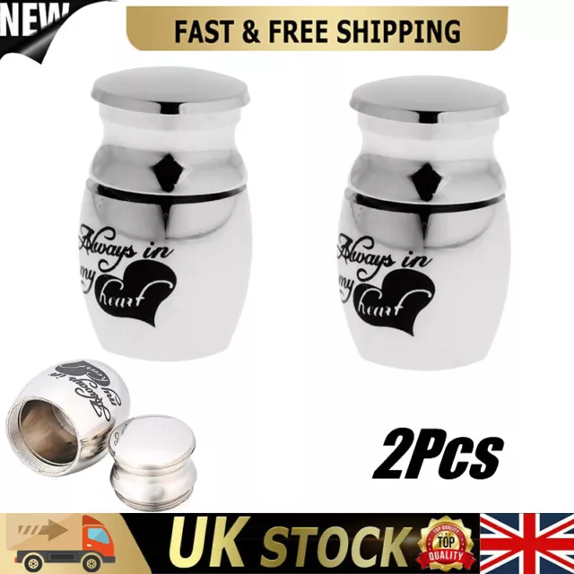 2pcs Mini Urn Small Keepsake Ash Container Jar For Ashes Cremation Memorial Box