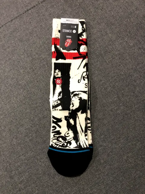 Stance Socks X The Rolling Stones - Mens Size M (6-8.5) - Bnwt