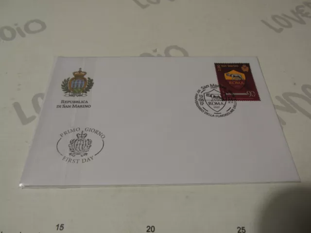 San Marino 2017 FDC Envelope First Day 90° Anniversary Fondazione As Rome