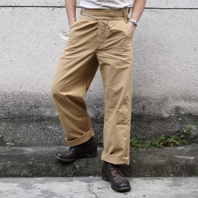 NON STOCK Gurkha Pants Vintage UK Army Military Trouser For Men Khaki Olive