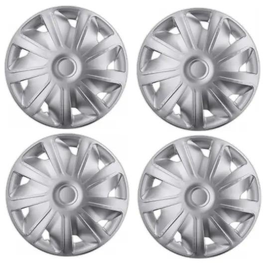 Transit Van Deep Dish Wheel Trims Cover Silver Full Set Hub Caps 15" Inch