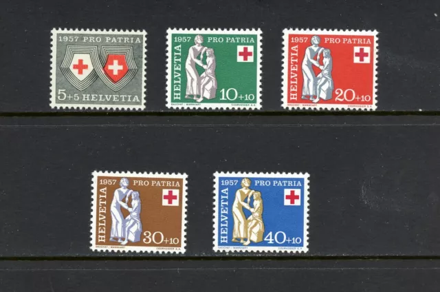 R3458 Schweiz 1957 Rotes Kreuz 5v. MNH