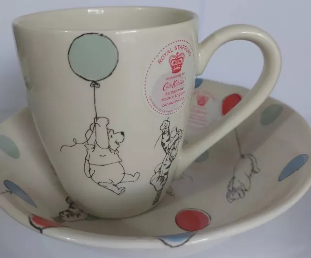 Cath Kidston 2016 Winnie the Pooh Disney X Royal Stafford 1st Edt. Mug & Bowl.