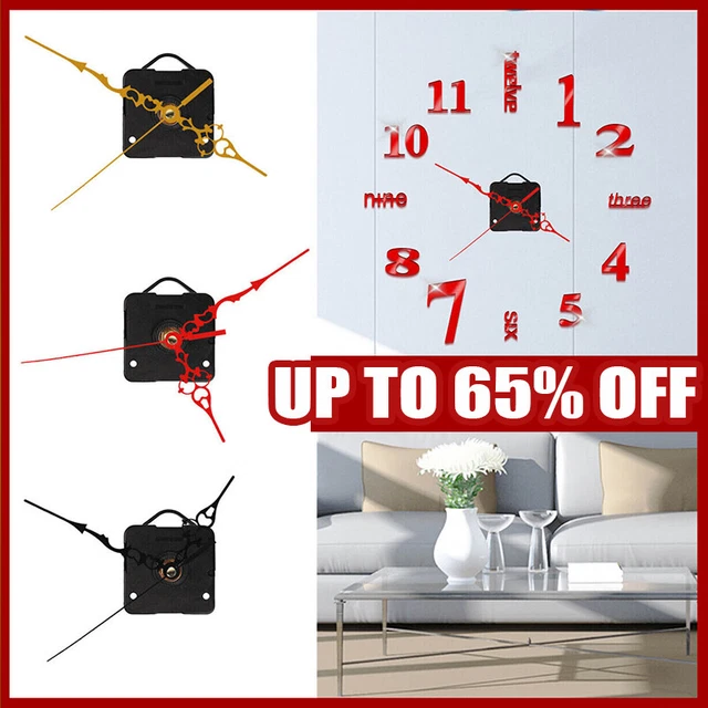 UK REPLACEMENT QUARTZ Wall Clock Movement Mechanism Motor DIY Repair