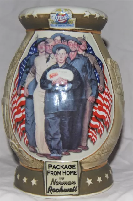 Miller Beer Norman Rockwell "Package From Home" Collectors Stein / Mug