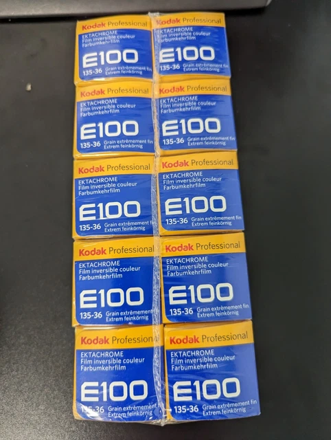 10 Rolls Kodak Pro Ektachrome E100 36 Exp Color Reversal Film 10 Rolls Kodak Pro Ektachrome E100 36 Exp Color Reversal Film