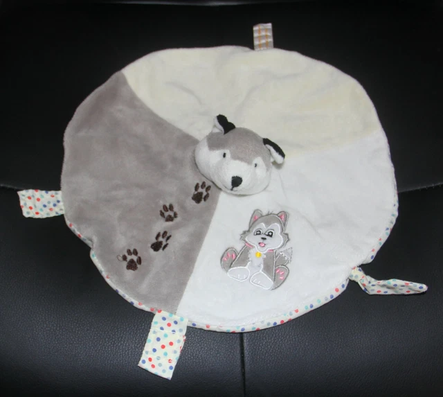 doudou plat rond chien husky rodadou