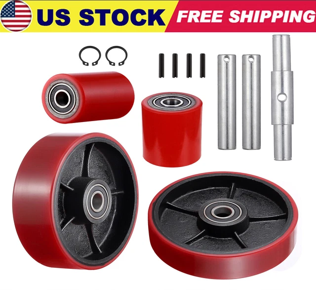 PALLET JACK LIFT Truck Steer Load Wheels Replacement Forklift Front and