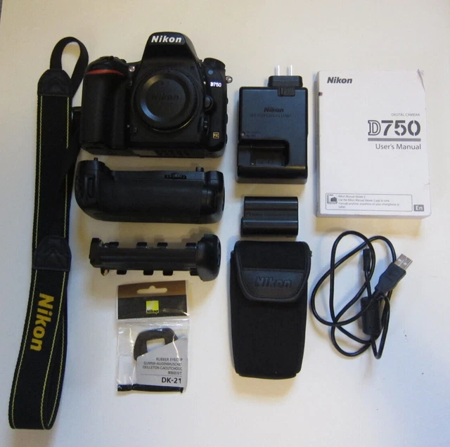 Nikon D750 24.3 MP Digital SLR Camera - Black (Body Only)