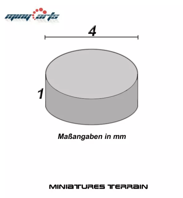 10 Aimants Néodyme Rond Ø 4 X 1 MM Super pour Modélisme Mini Aimants Permanents