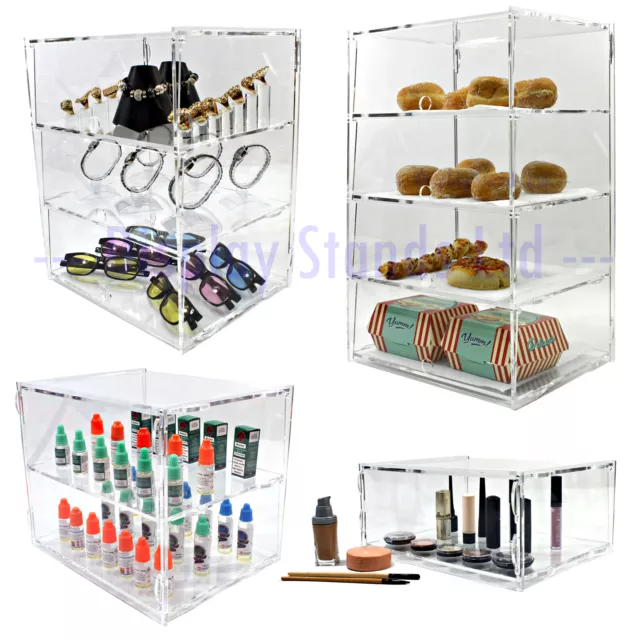 Acrylic Cake Pastry Bakery Brownies Display Case Stand Cabinets (DS30/+)