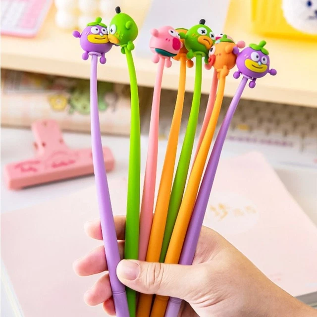CUTE CARTOON CARTOON Neutral Pen 0.5mm Silicone Neutral Pen Rocking Pen ...