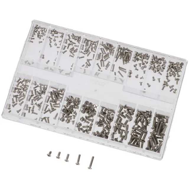 Stainless Steel Mini Screws Assortment Kit 18 Kinds Micro Screws Set  Glasses