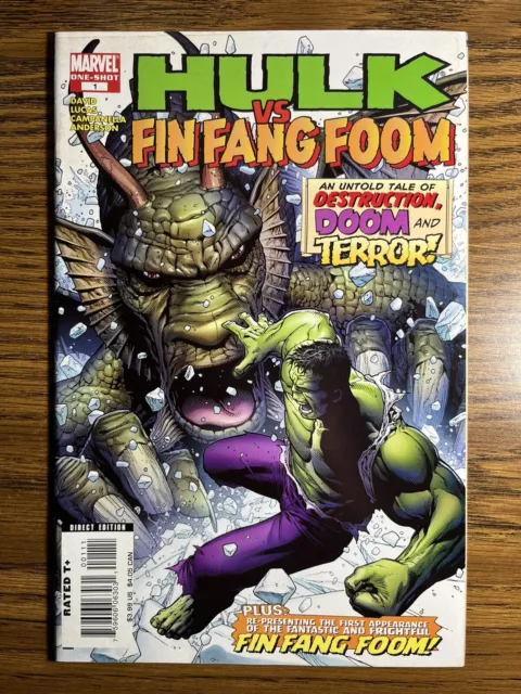 Hulk Vs Fin Fang Foom 1 One-Shot Jim Cheung Cover Marvel Comics 2008