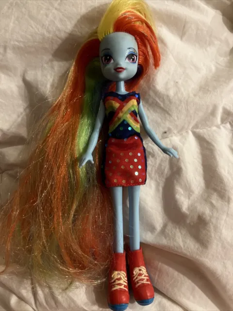 My Little Pony Equestria Girls RAINBOW DASH 9" Doll 2012 With Extra Long Hair