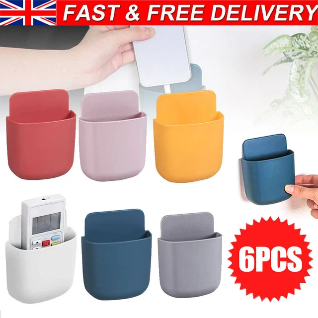 Wall Mounted Storage Box Self Adhesive Remote Control Holder Case Organizer Tool