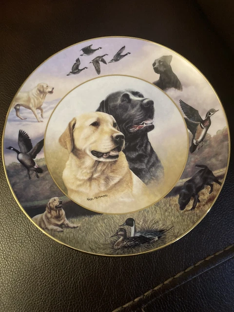 Lab Partners by Nigel Hemming Royal Doulton Franklin Mint Heirloom Labrador Dogs