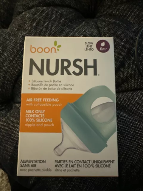 Boon Nursh Nurse Reusable Silicone Pouches 3 Baby 8 ozs Bottle-BRAND  NEW-SHIP24H