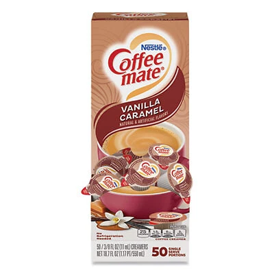Coffee mate CREAMER,VAN CARMEL,50/BX 12182156  Coffee mate 12182156 050000773497