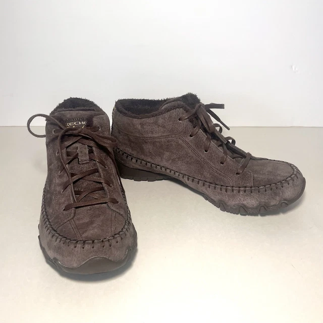 SKECHERS BIKERS TOTEM Pole Chukka Boot Womens 9.5 Chocolate  display picture 1