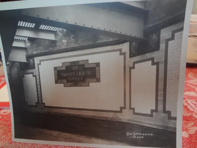 1904 28 Street & 4 Avenue Station Subway NYC New York City Photo