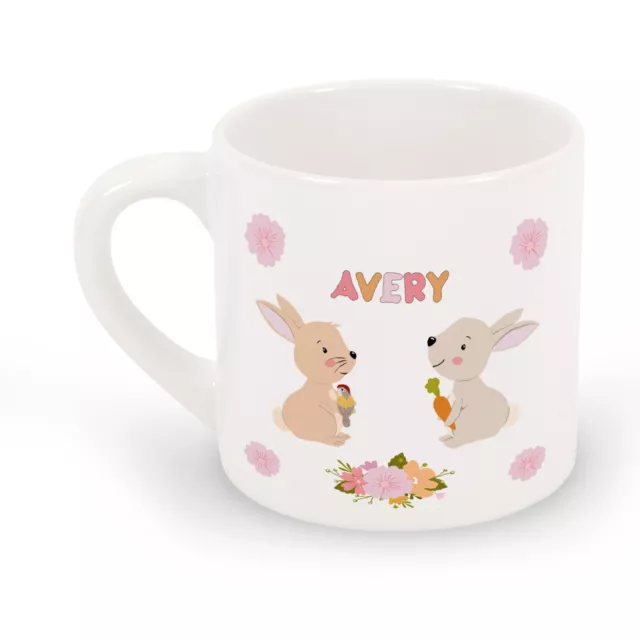 Taza personalizada para conejos, elección de taza de cerámica o taza irrompible 2