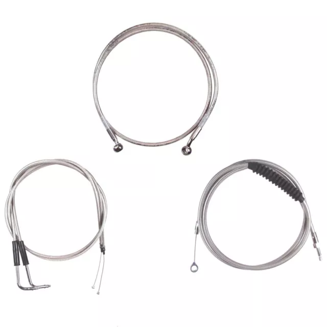 Stainless Cable & Brake Line Bsc Kit 1996-2006 Harley-Davidson Softail