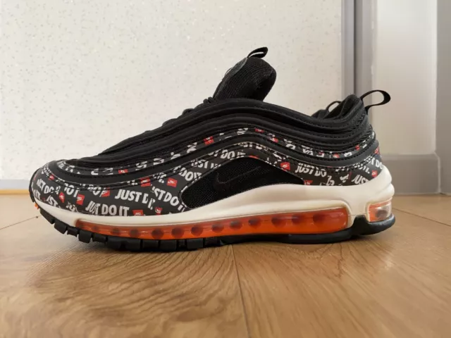 Scarpe Da Ginnastica Da Uomo Nike Air Max 97 Just Do It Pack Nere Stampa Jdi Uk7 At8437-001