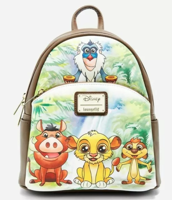 LOUNGEFLY DISNEY THE Lion King Chibi Simba Friends Mini Backpack