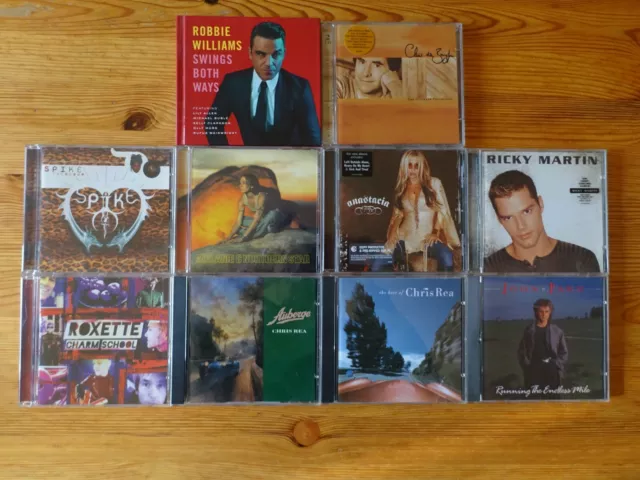 CD Sammlung, Rock Pop international, Chris de Burgh, Robbie Williams, Roxette...