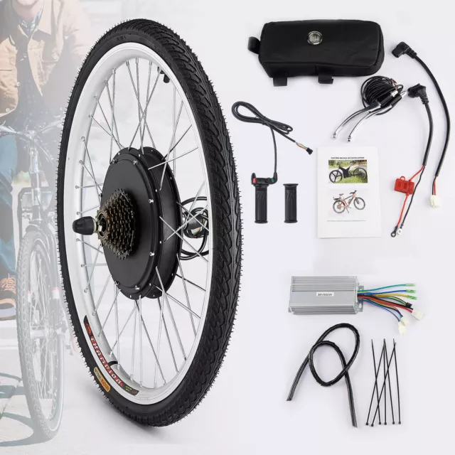 26" Kit de conversion roue électrique Bicyclette Électrique Moteur ebike