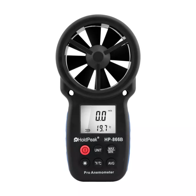 Digital Anemometer Wind Speed Meter Wind Measuring Air Flow Meter Velometer