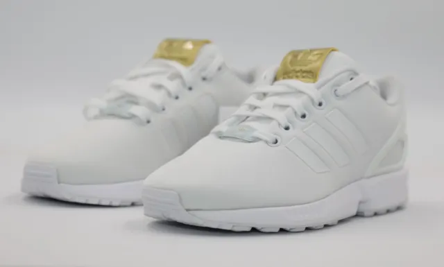 Adidas ZX Flux W Gr. 36 Sneaker in weiß mit gold akzenten für Damen Neu