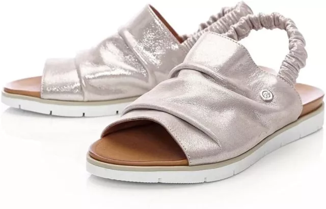 Navasi rose sales gold metallic leather