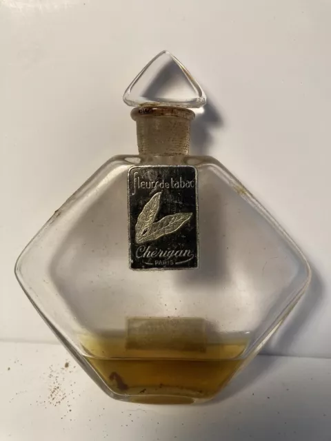 Fleurs de tabac, Cherigan, Paris, flacon de parfum ancien de collection
