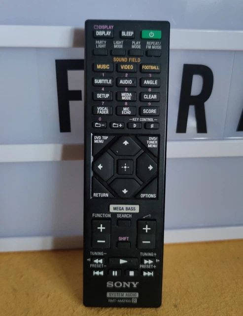 Télécommande Officielle Sony RM-S109 - Sans Fil, Noire, Occasion Fonctionnelle - Pour Système Audio Sony