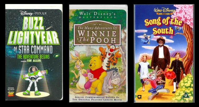 Rare Disney Videos -  Buzz Lightyear  -  Winnie The Pooh  &  Song Of The South