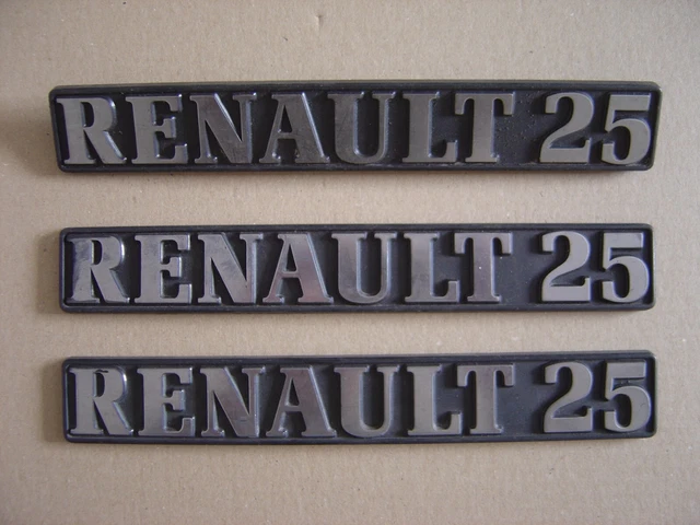 LOT DE 3 insignes R25 emblèmes logos sigles monogrammes badges RENAULT ...