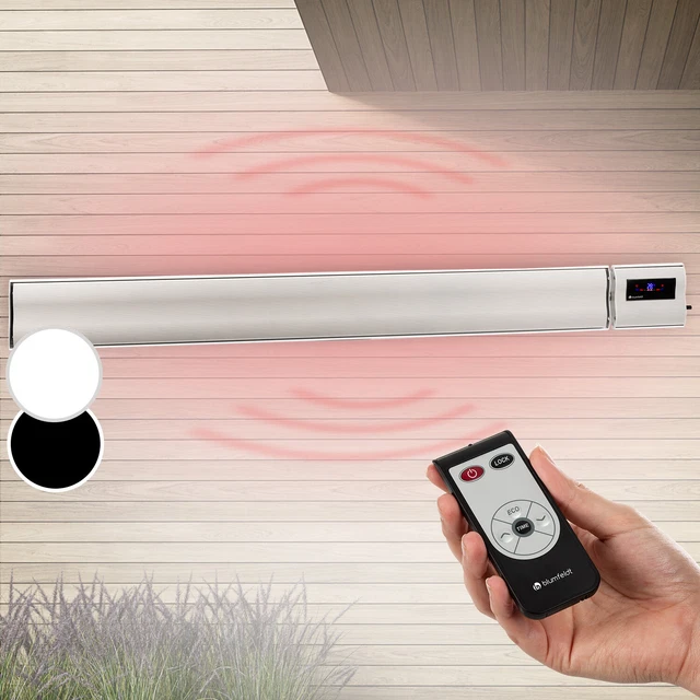 Infrarot Heizstrahler Decke Wand 3000W Infrarotstrahler elektrisch Terrasse weiß 2