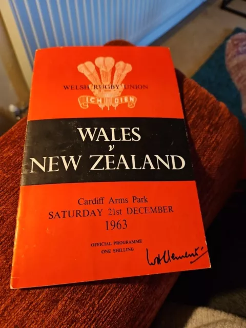 Wales V New Zealand 21/12/1963 Programme