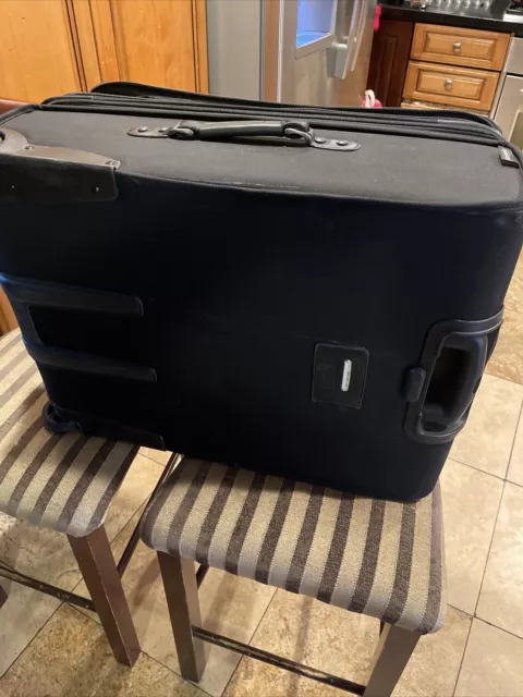 Kirkland Signature Black 26” Upright Expandable Wheeled Carry On Suitcase 