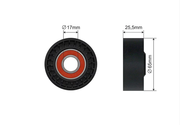 Poulie Tendeur SNR GA35853 Pour Courroie Trapézoïdale - Compatible Peugeot 306, 406, Citroën Berlingo - 12