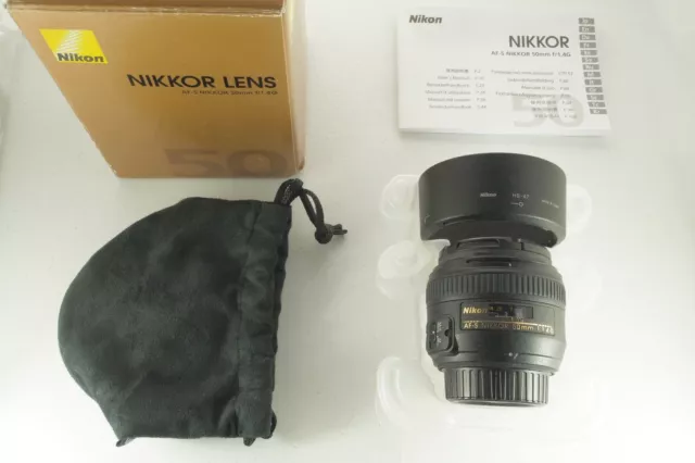 Nikon 50mm f/1.4G Camera Lens NIKKOR AF-S F Mount F1.4 Excellent Cond In Box!