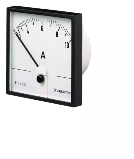 Ampèremètre analogique de panneau V c.a. Socomec 192C1301