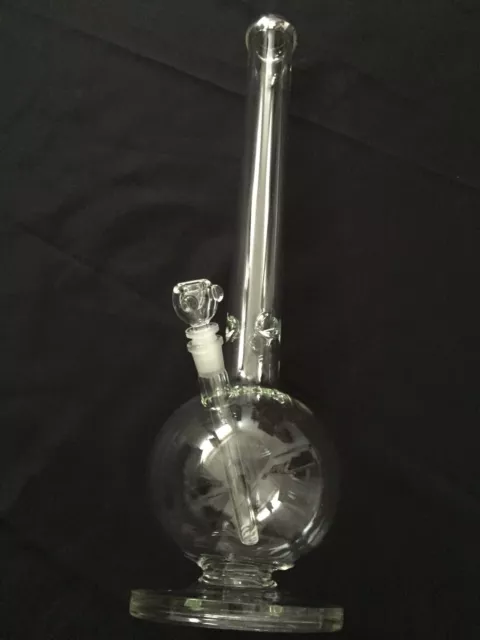 50mm is the tube diameter 5mm Thick Glass Water Pipe Bong Bubble(base)24”Inch