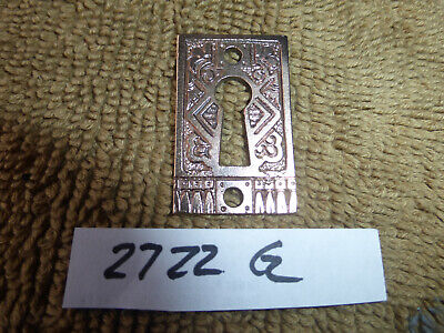 Vintage Antique Solid Cast Brass Key Hole Cover Decorative Escutcheon 2722 GM
