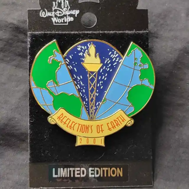 Disney Pin Trading Limited Edition Reflections of Earth 2001 Torch Globe Opens